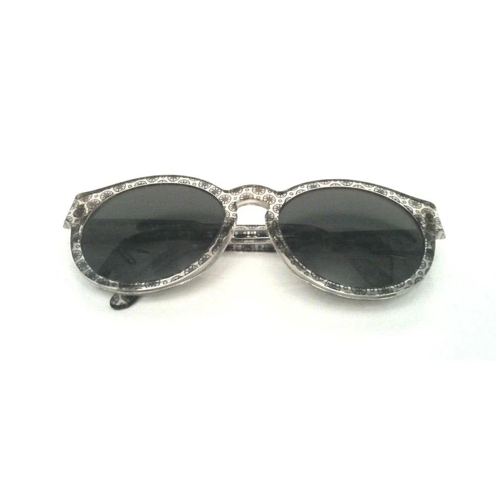 Stella McCartney SM 4028/87 Vintage Inspired Round Sunglasses Clear Patterned